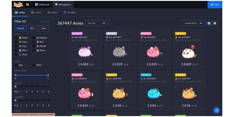 Axie_Marketplace_platforma