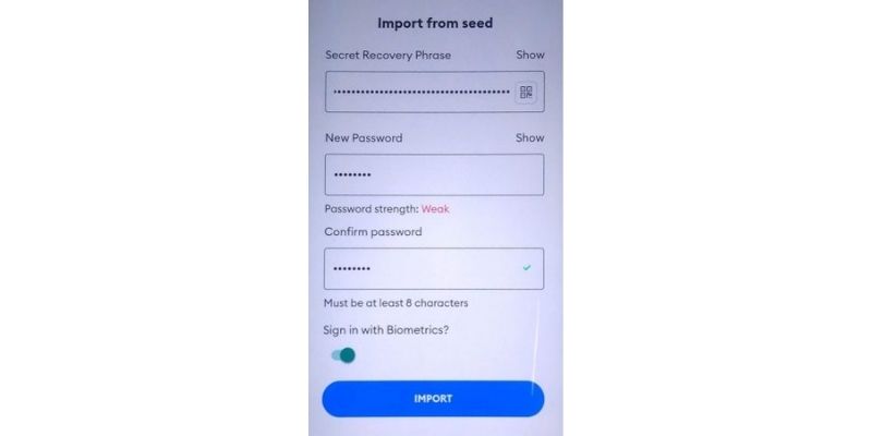 seed fraza recoveri-metamask